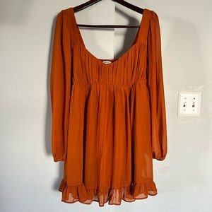 Abercrombie long sleeve mini dress - NWOT - Size L